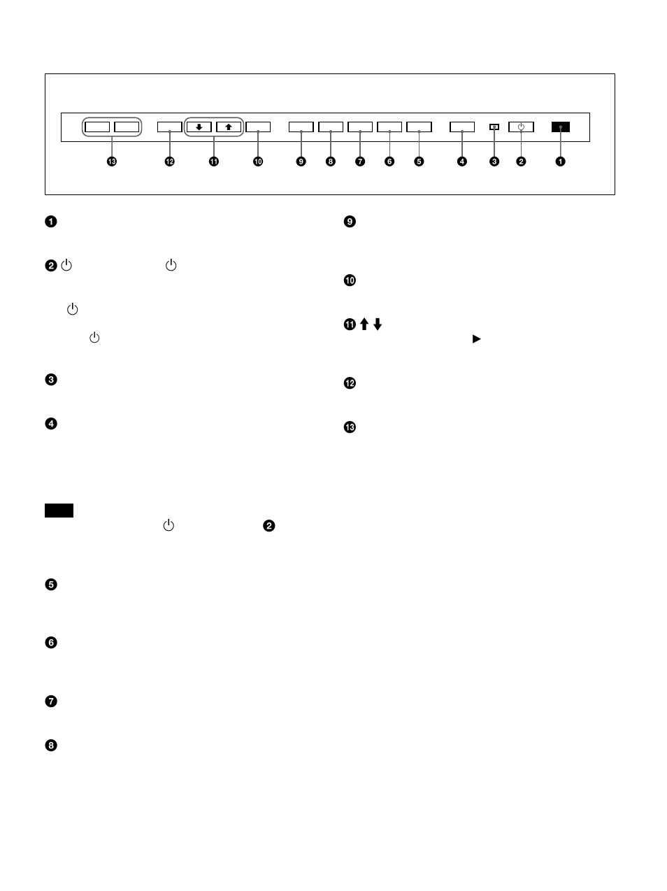 Control panel | Sony PFM-510A1WU User Manual | Page 7 / 184