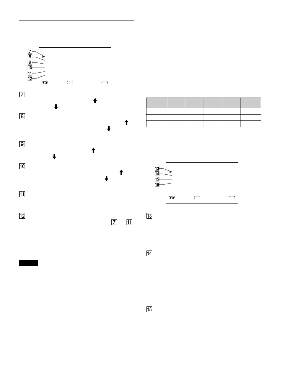 Menü bildgrösse, Menü konfig | Sony PFM-510A1WU User Manual | Page 77 / 184