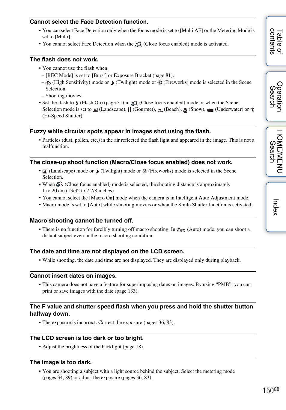 Sony DSC-T900 User Manual | Page 150 / 170
