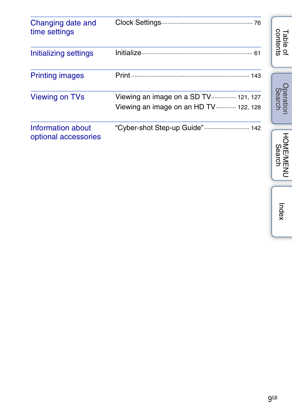 Sony DSC-T900 User Manual | Page 9 / 170