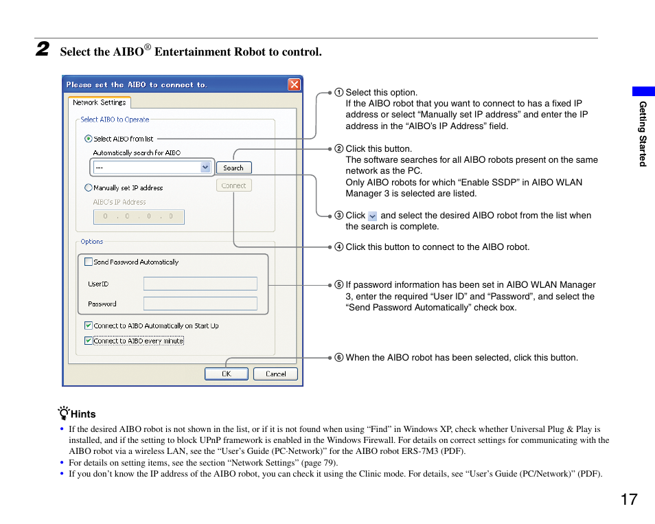 Sony ERS-7M3 User Manual | Page 17 / 99