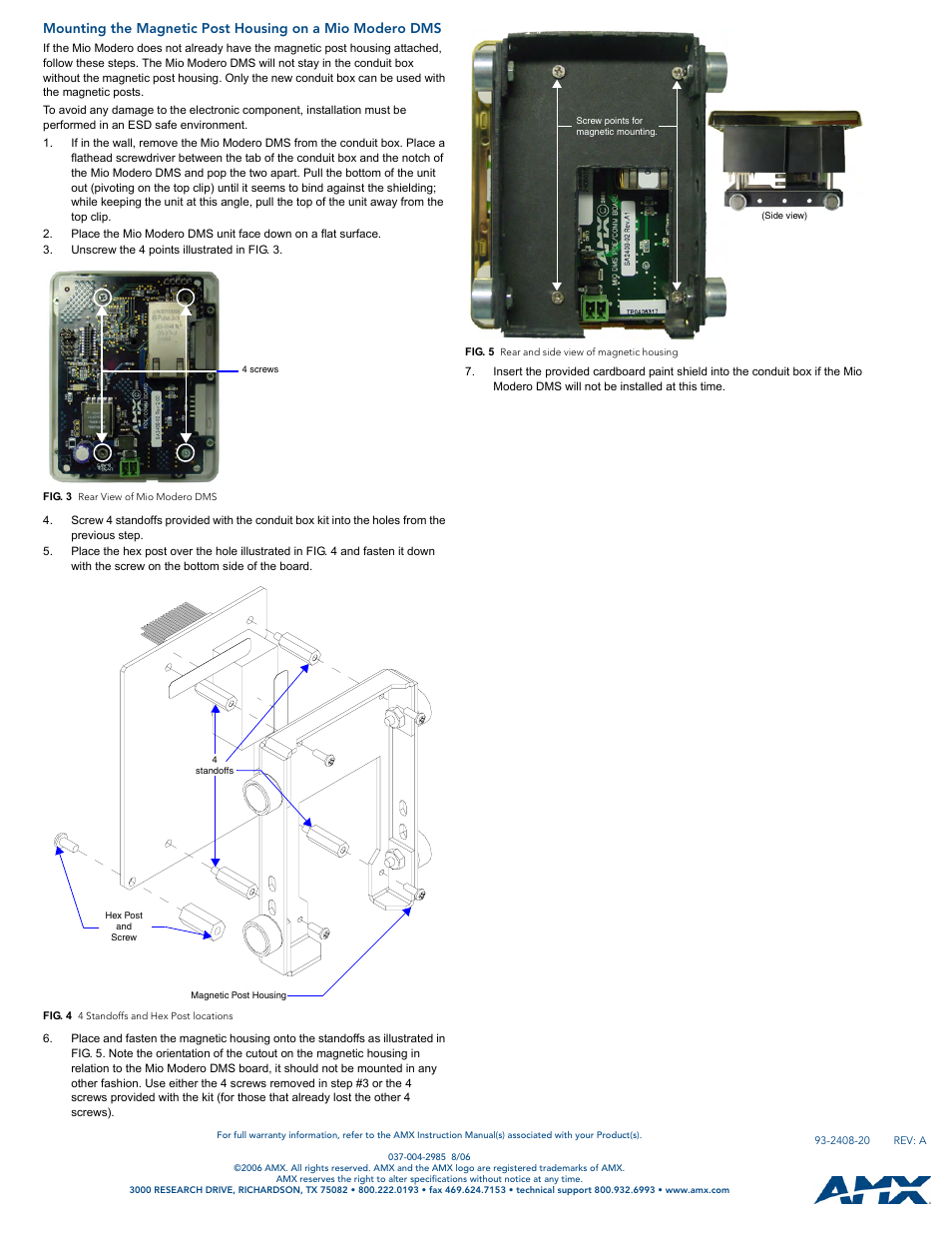 AMX Mio Modero FG039.11 User Manual | Page 2 / 2