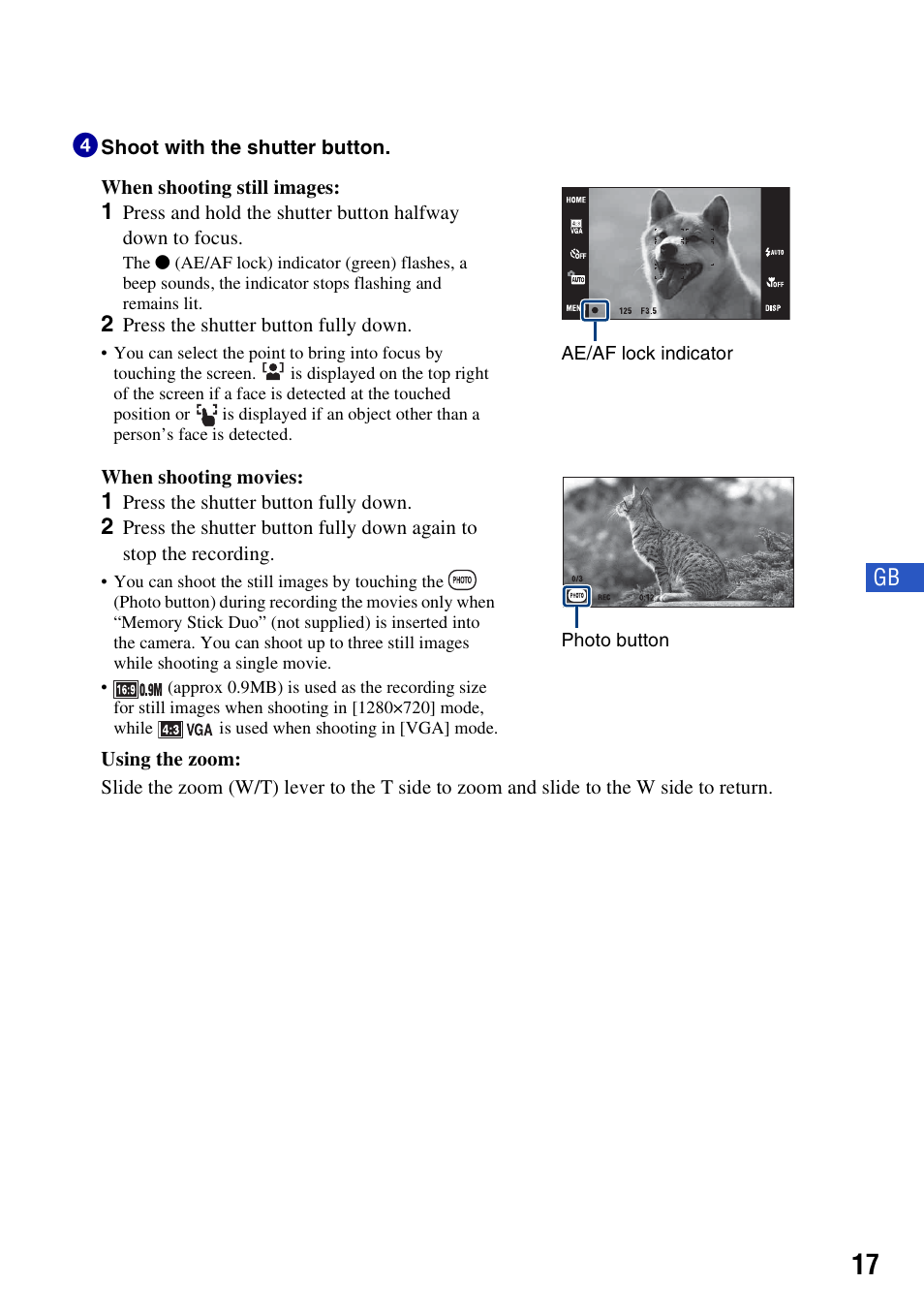 Sony DSC-T500 User Manual | Page 17 / 84