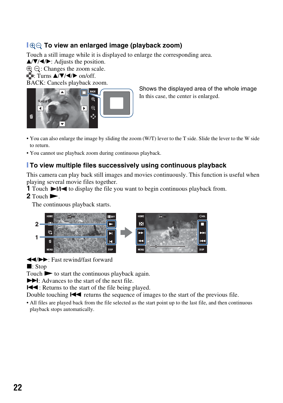 Sony DSC-T500 User Manual | Page 22 / 84