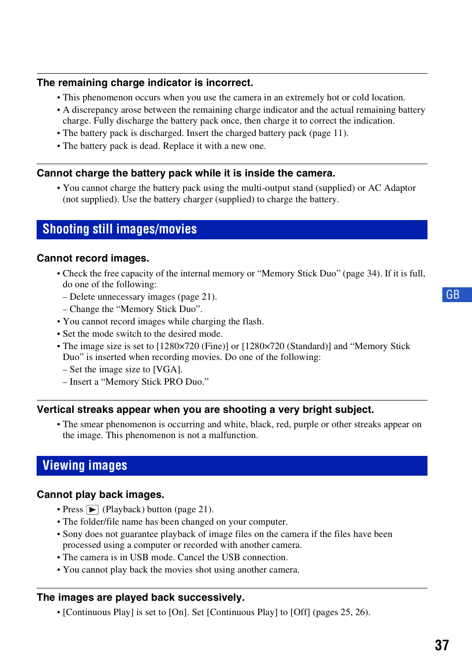 Shooting still images/movies, Viewing images, Shooting still images/movies viewing images | Sony DSC-T500 User Manual | Page 37 / 84