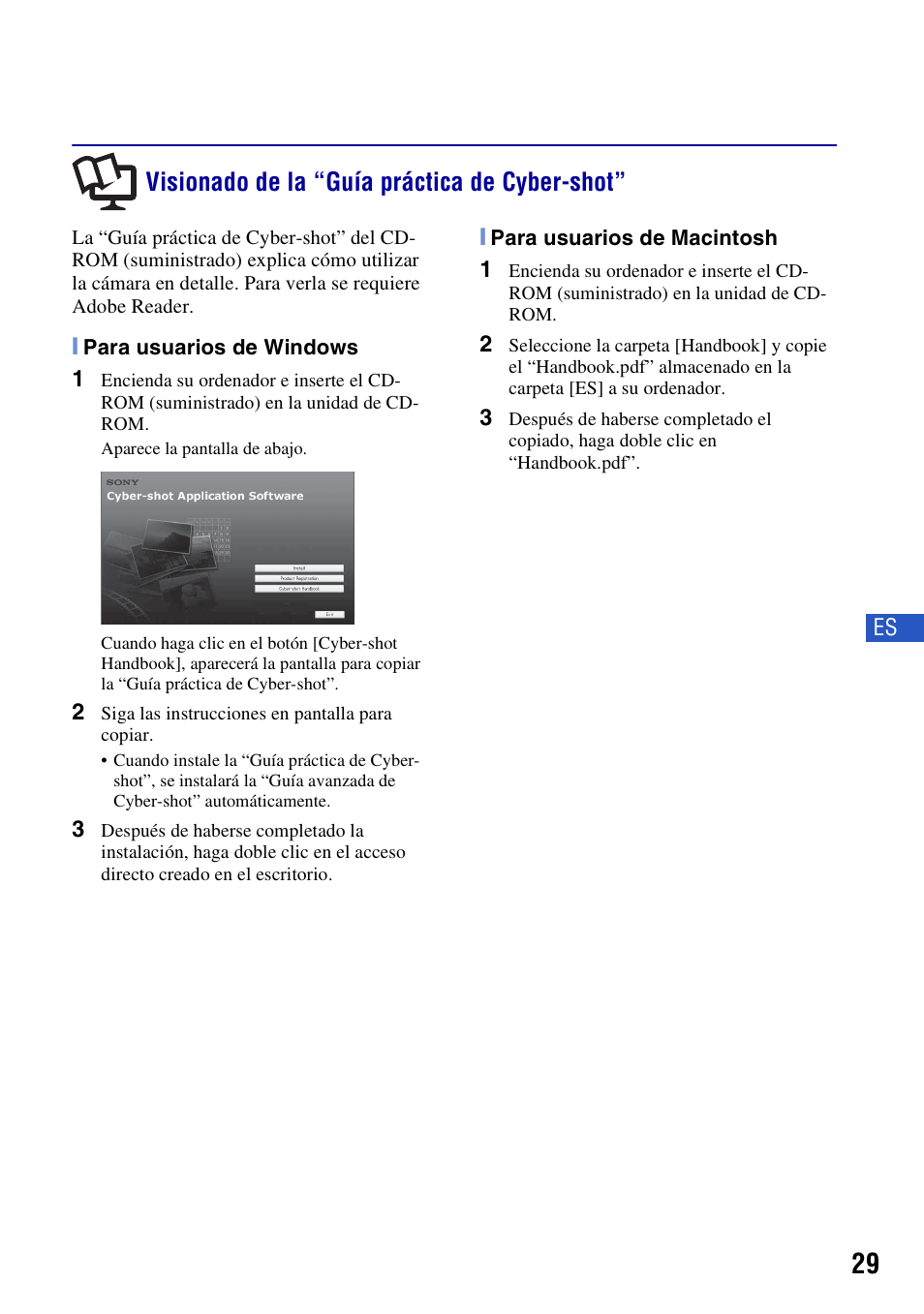 Visionado de la “guía práctica de cyber-shot | Sony DSC-T500 User Manual | Page 69 / 84