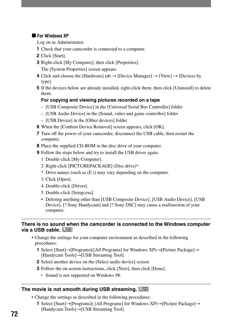 Sony DCR-HC21 User Manual | Page 72 / 92