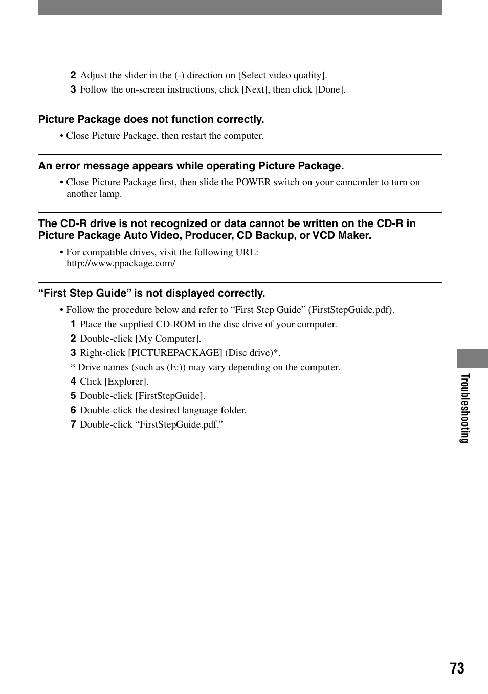 Sony DCR-HC21 User Manual | Page 73 / 92