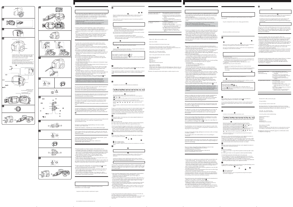 Gh k 4 1 1, Fi e 3 j, E1 2 | Db c | Sony DSC-W5 User Manual | Page 2 / 2