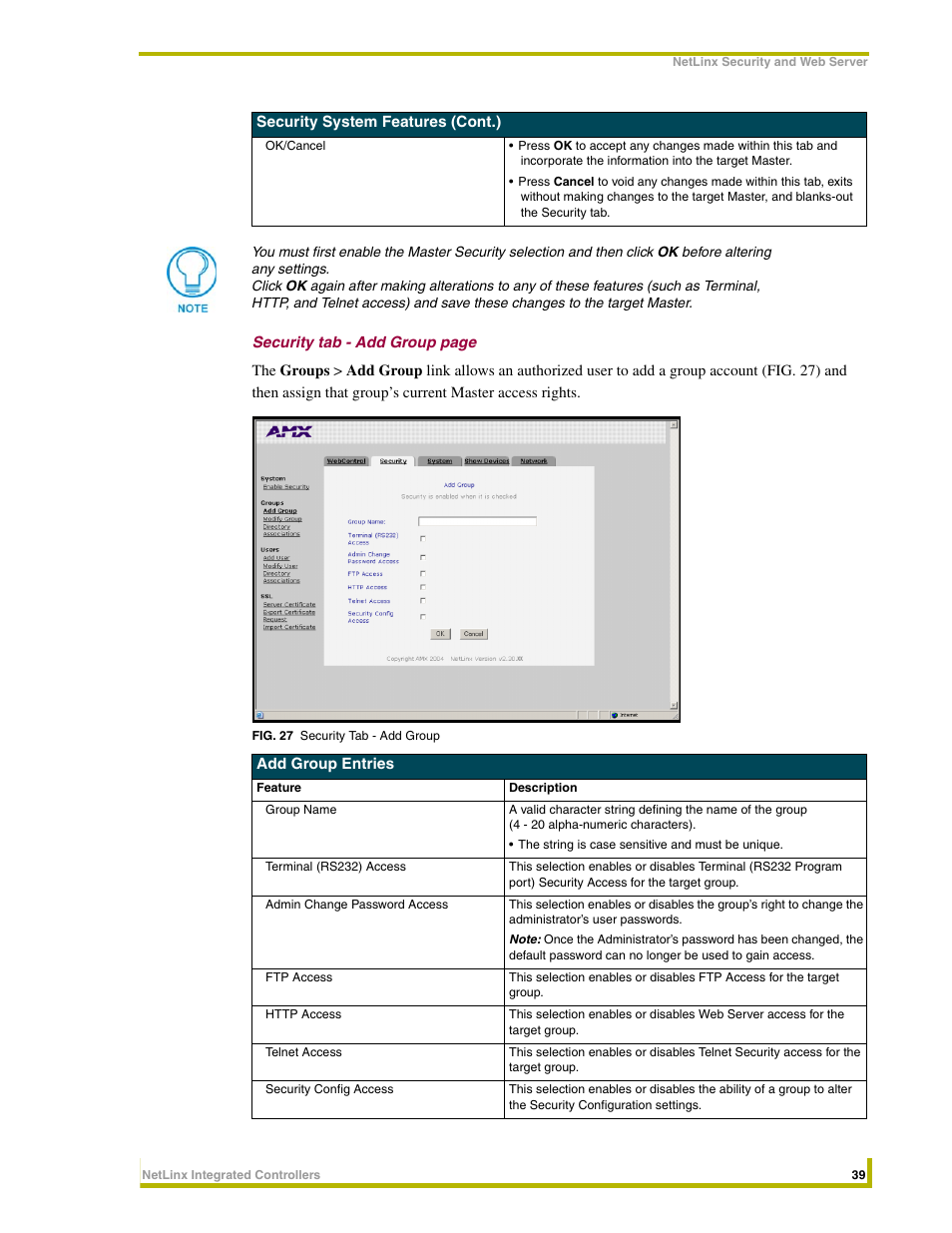 AMX NetLinx Master-Ethernet Card/Module NXC-ME260 User Manual | Page 45 / 106