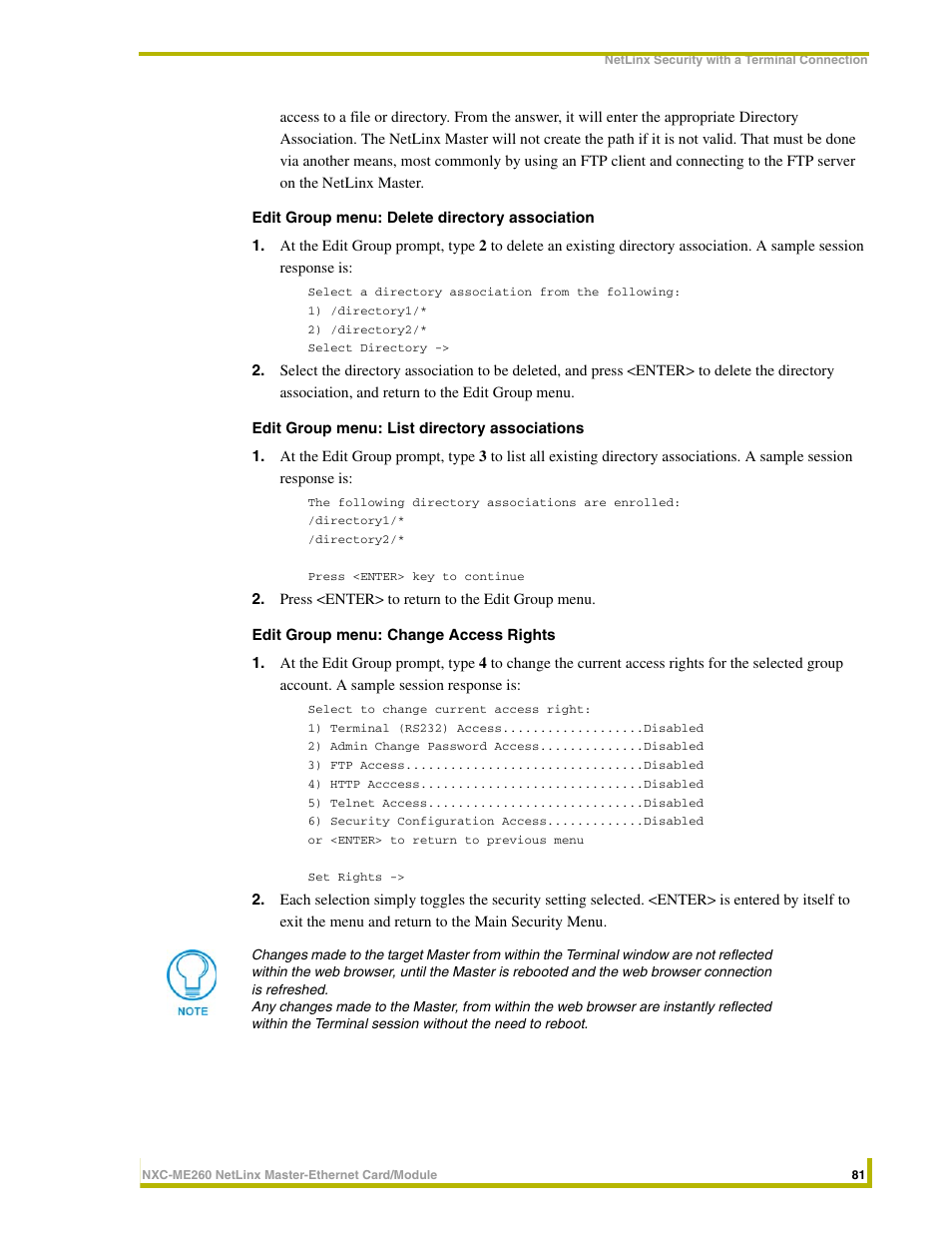 AMX NetLinx Master-Ethernet Card/Module NXC-ME260 User Manual | Page 87 / 106