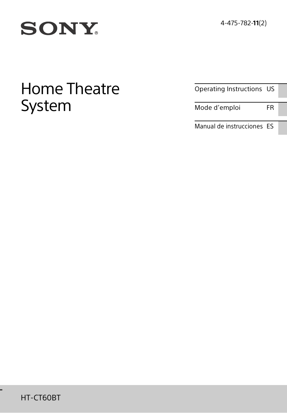 Sony HT-CT60BT User Manual | 88 pages
