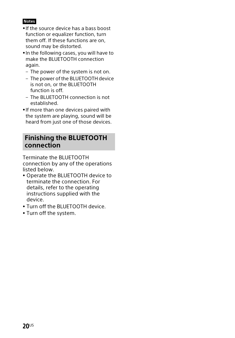 Finishing the bluetooth connection | Sony HT-CT60BT User Manual | Page 20 / 88