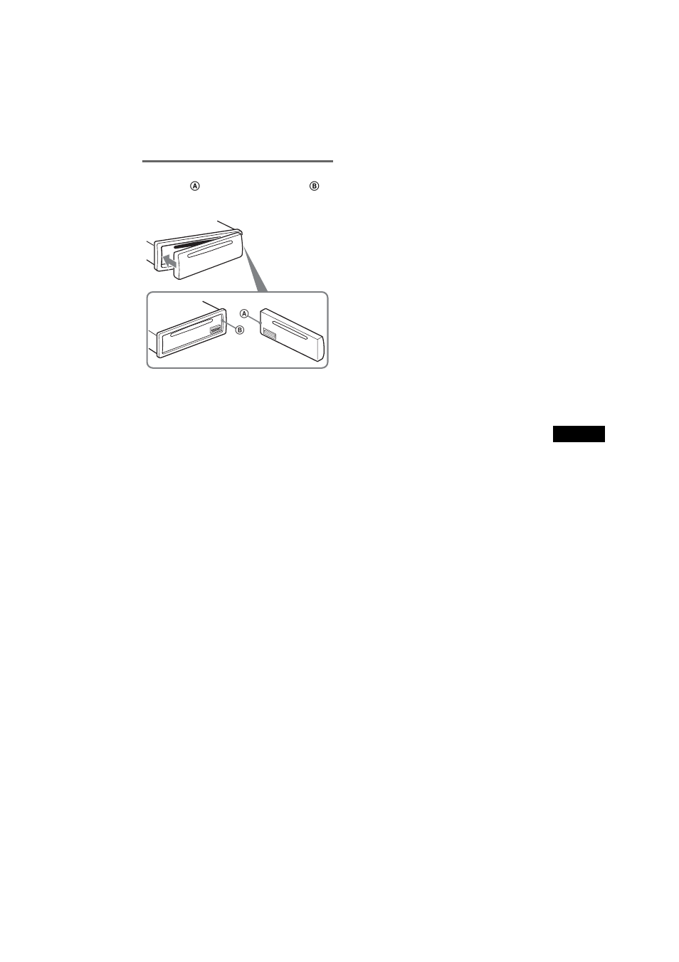 Colocación del panel frontal | Sony CDX-SW330 User Manual | Page 19 / 32