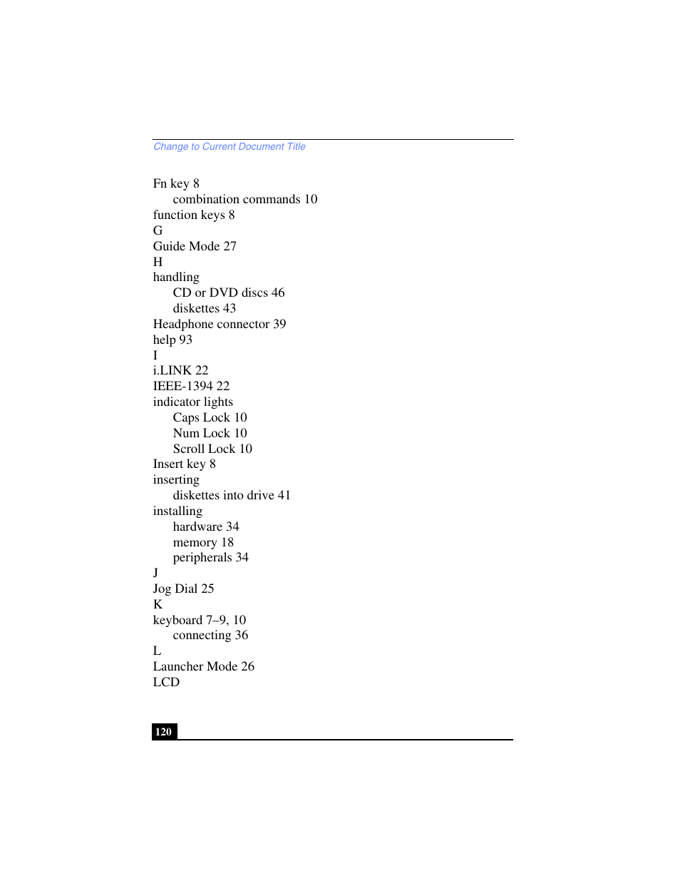 Sony PCG-C1VPK User Manual | Page 120 / 124