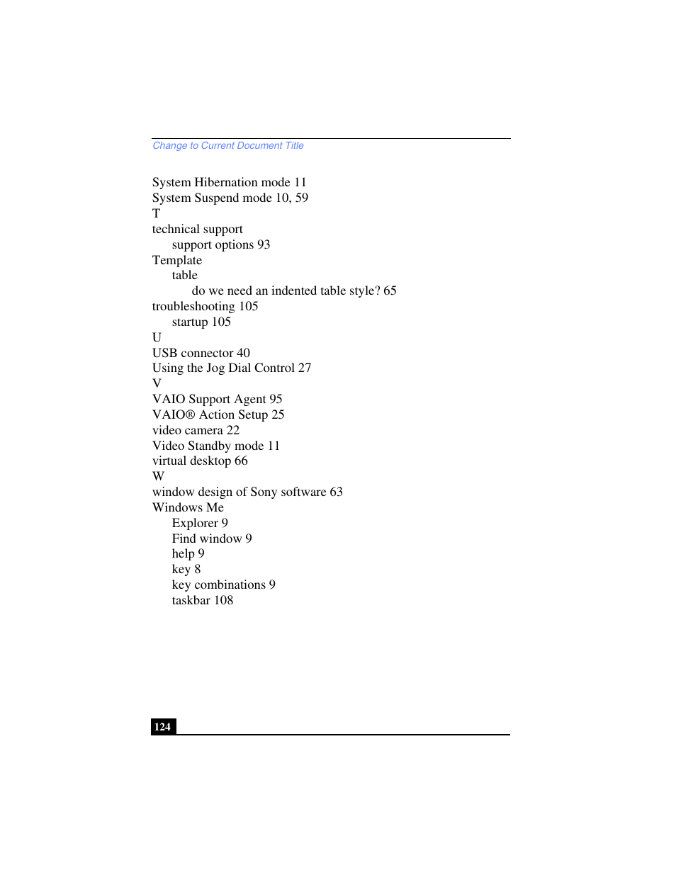 Sony PCG-C1VPK User Manual | Page 124 / 124