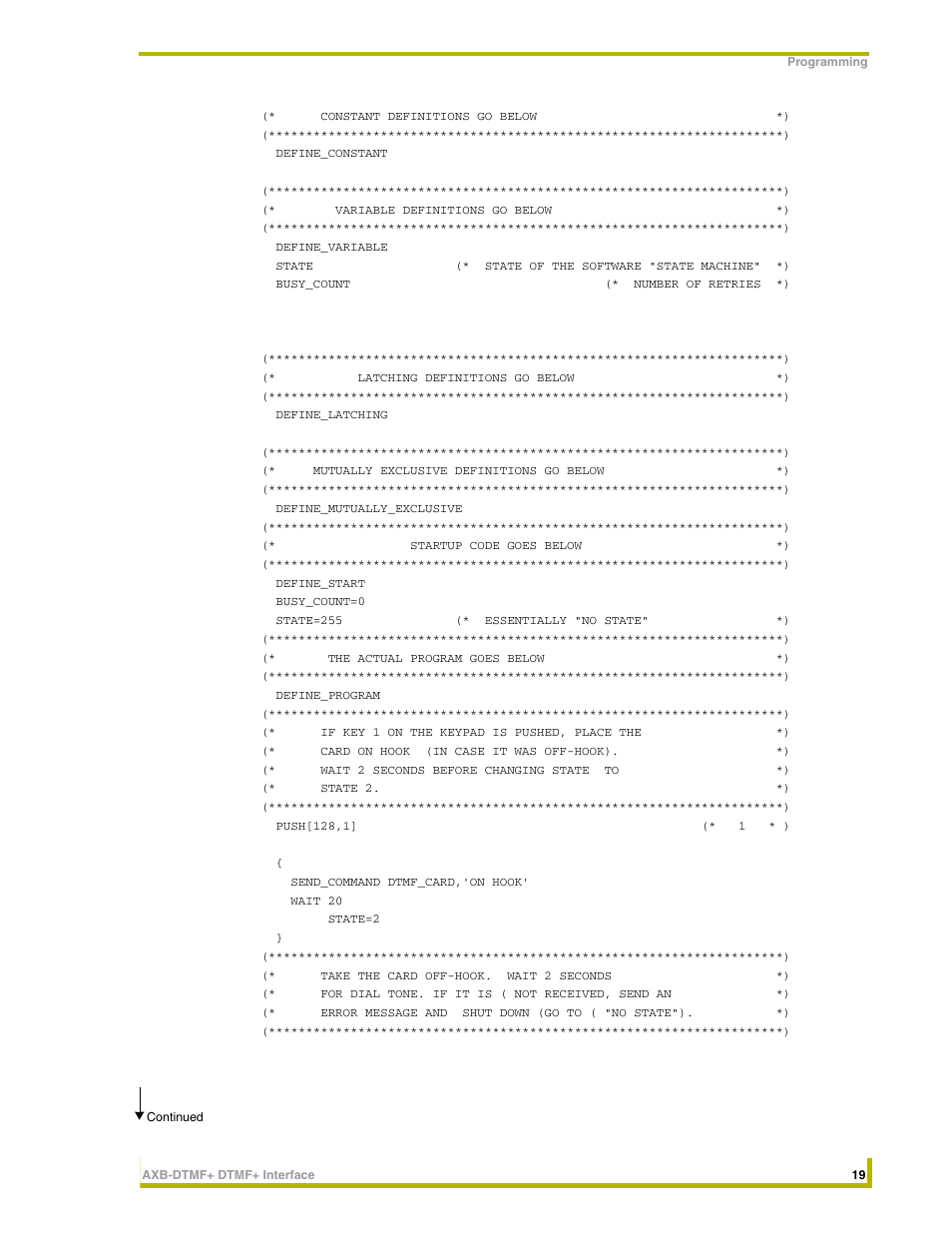 AMX DTMF+ Interface AXB-DTMF+ User Manual | Page 23 / 32