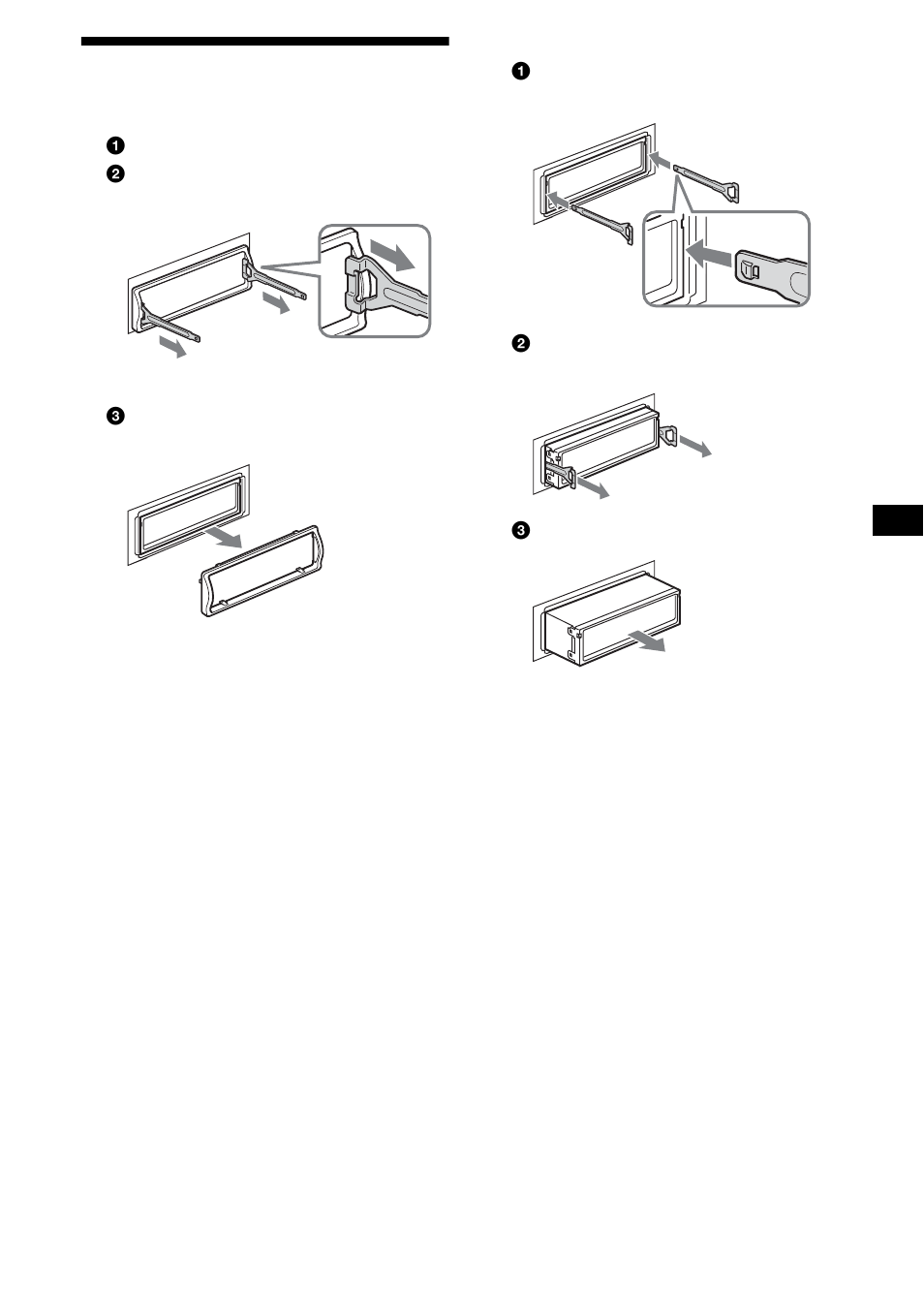 Removing the unit, 15 removing the unit | Sony CDX-SW200 User Manual | Page 15 / 40