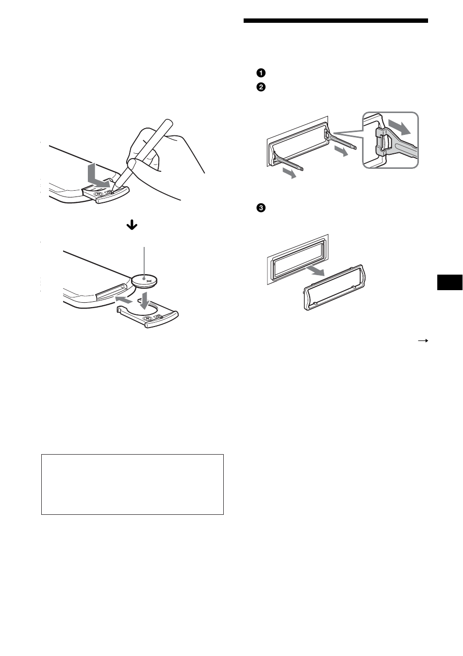 Extracción de la unidad | Sony CDX-SW200 User Manual | Page 33 / 40