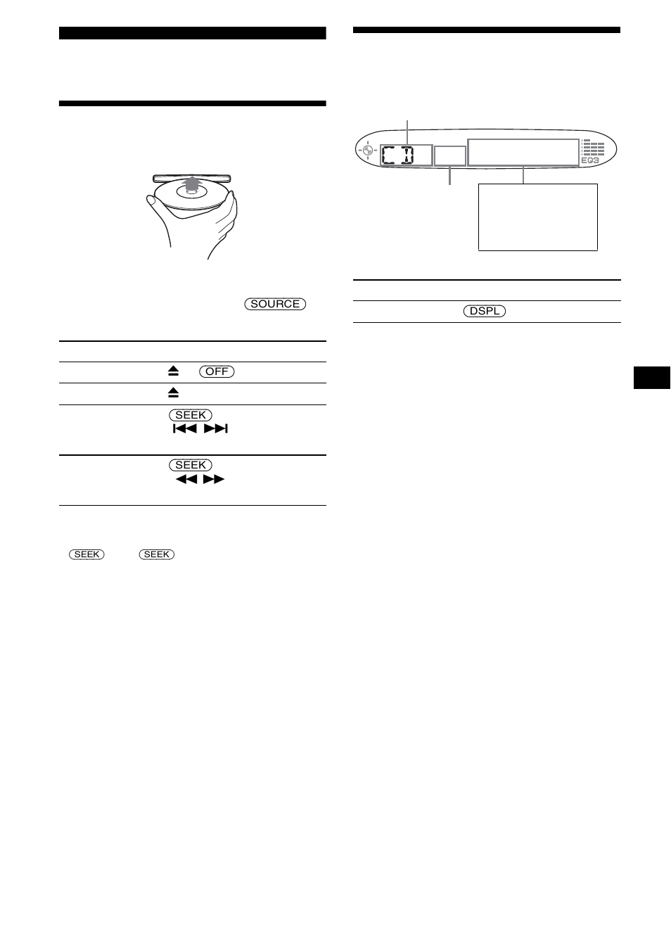 Cd player, Playing a disc, Display items | Playing a disc display items | Sony CDX-SW200 User Manual | Page 9 / 40