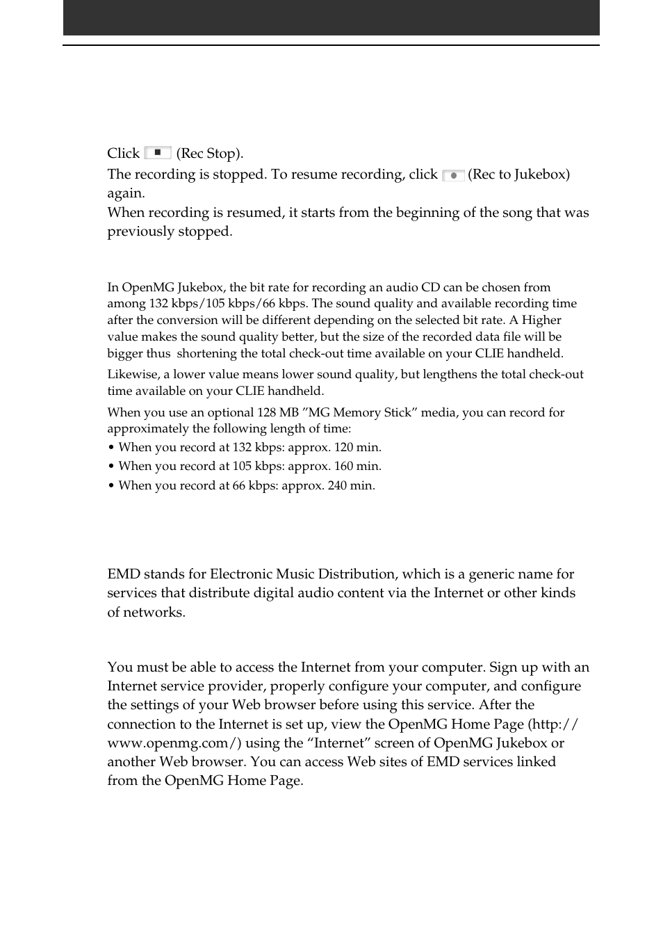 Importing audio files into your computer | Sony PEG-N710C User Manual | Page 19 / 57
