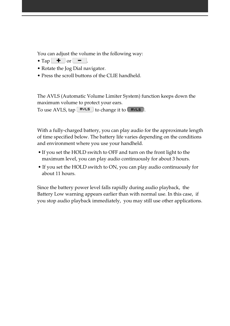 Playing audio files on your clie handheld | Sony PEG-N710C User Manual | Page 34 / 57