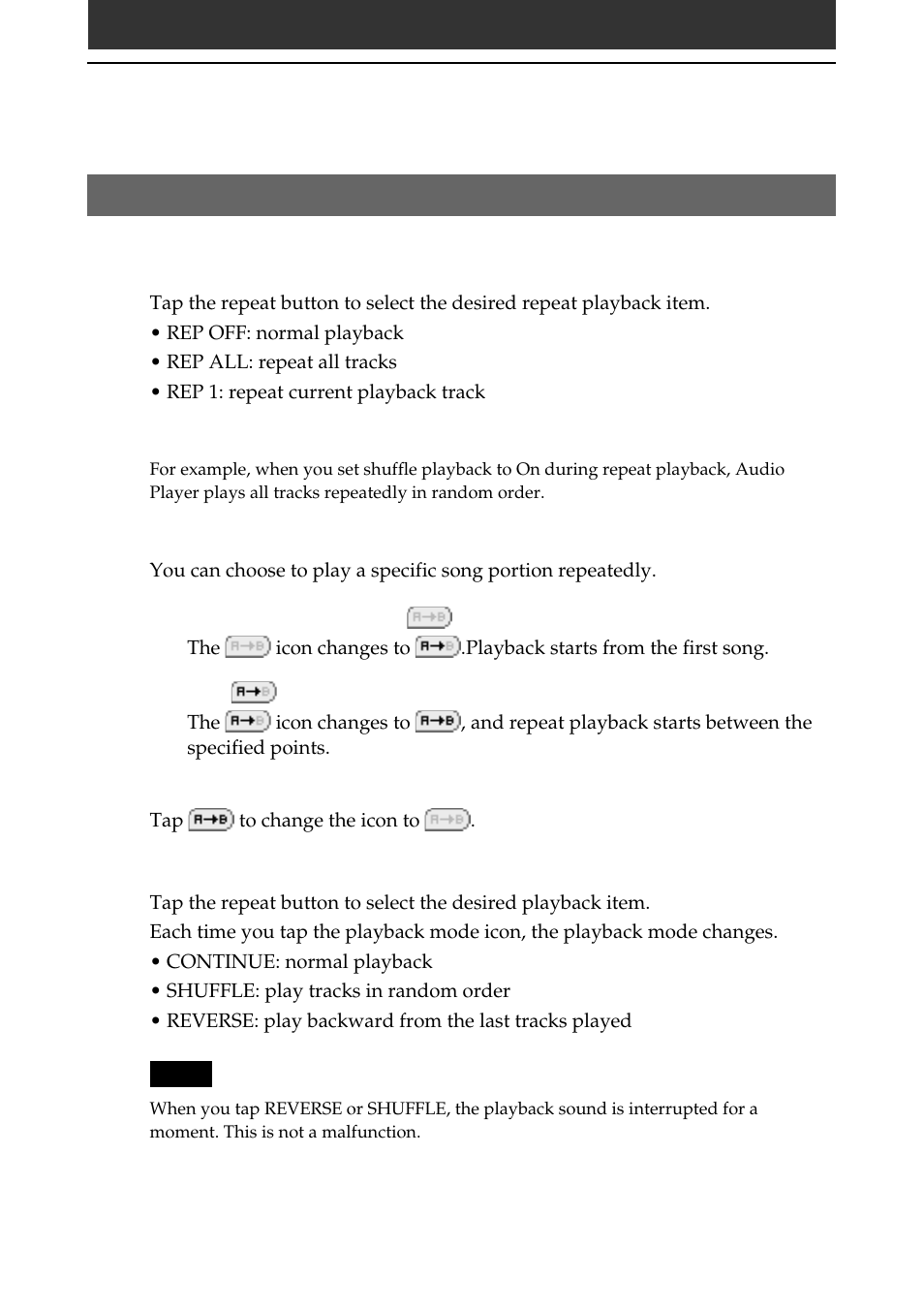 Playing in various modes, 35 playing in various modes, Playing audio files on your clie handheld | Sony PEG-N710C User Manual | Page 35 / 57