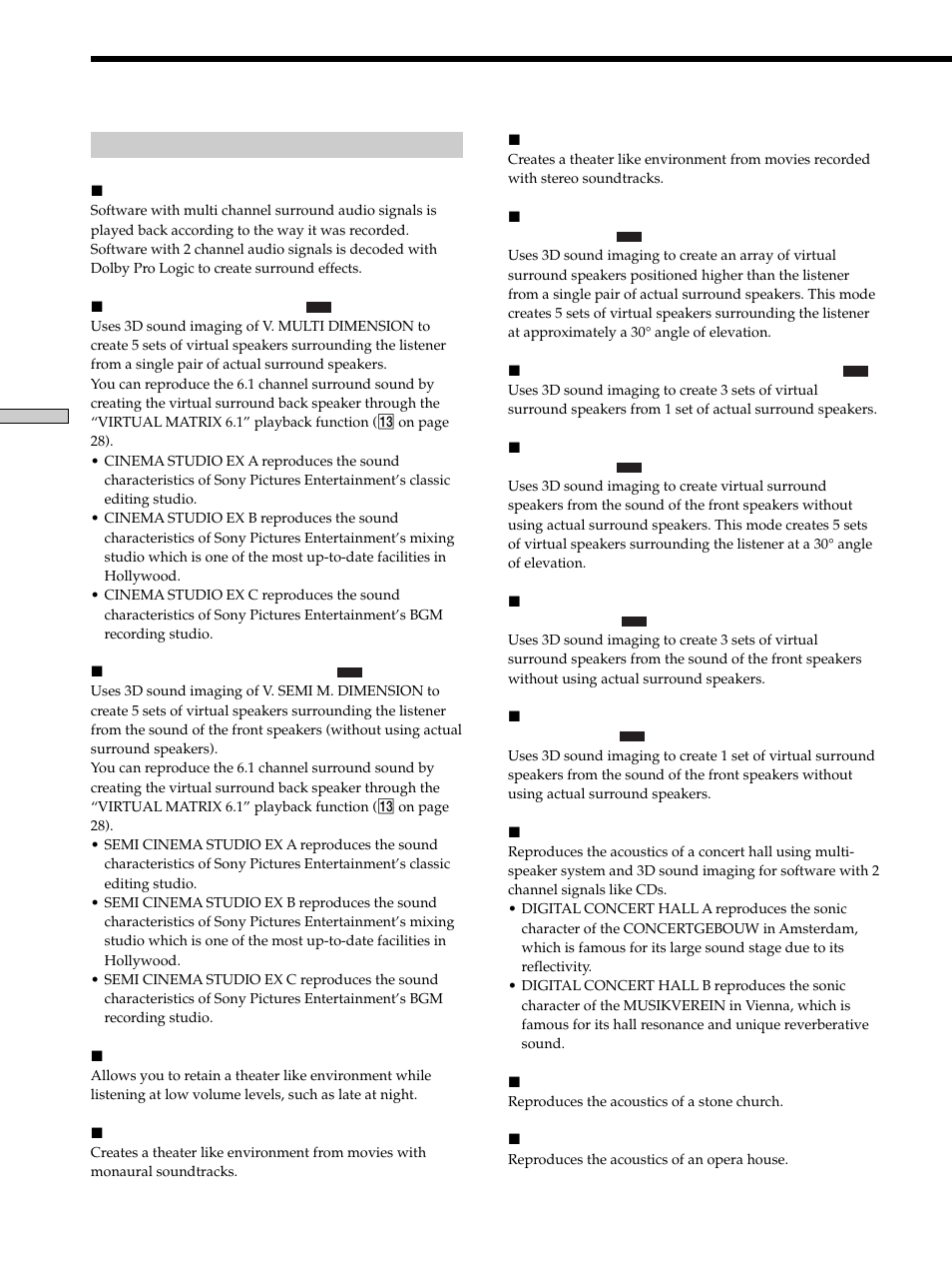 Sony STR-DE975 User Manual | Page 32 / 72