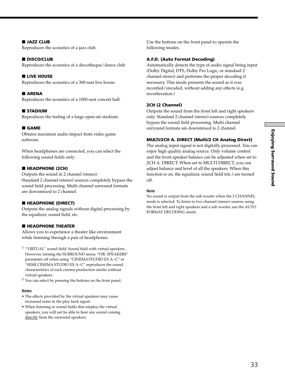 Sony STR-DE975 User Manual | Page 33 / 72