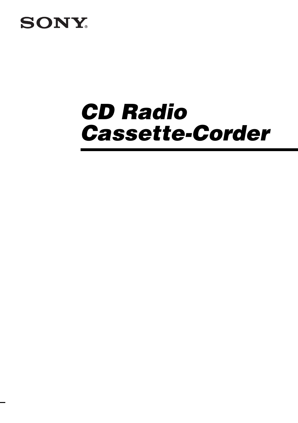 Sony CFD-E90 User Manual | 32 pages