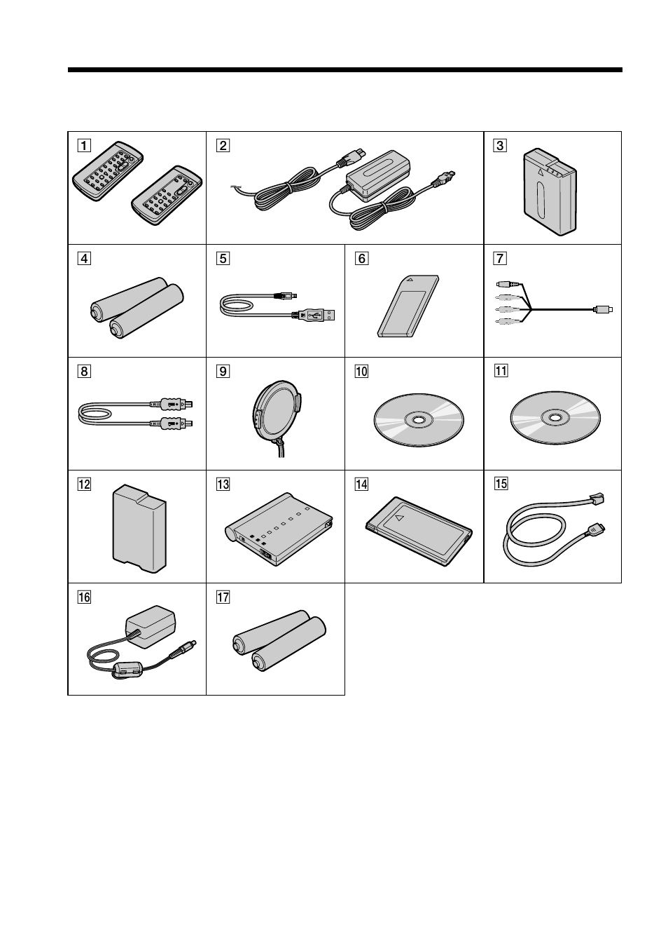 Checking supplied accessories | Sony DCR-IP7BT User Manual | Page 16 / 196
