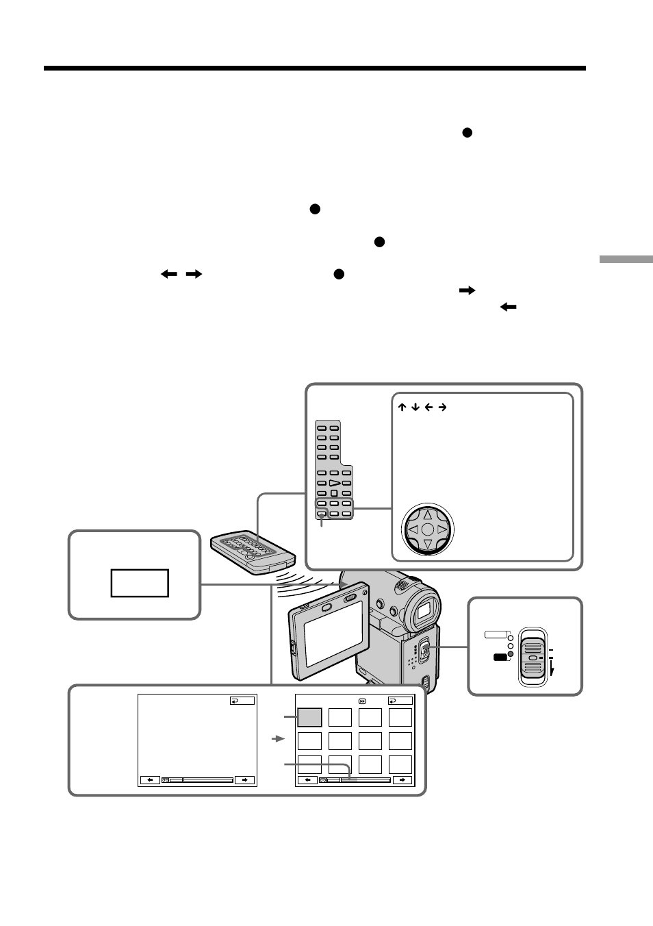 Searching for a scene – multi-picture search | Sony DCR-IP7BT User Manual | Page 71 / 196