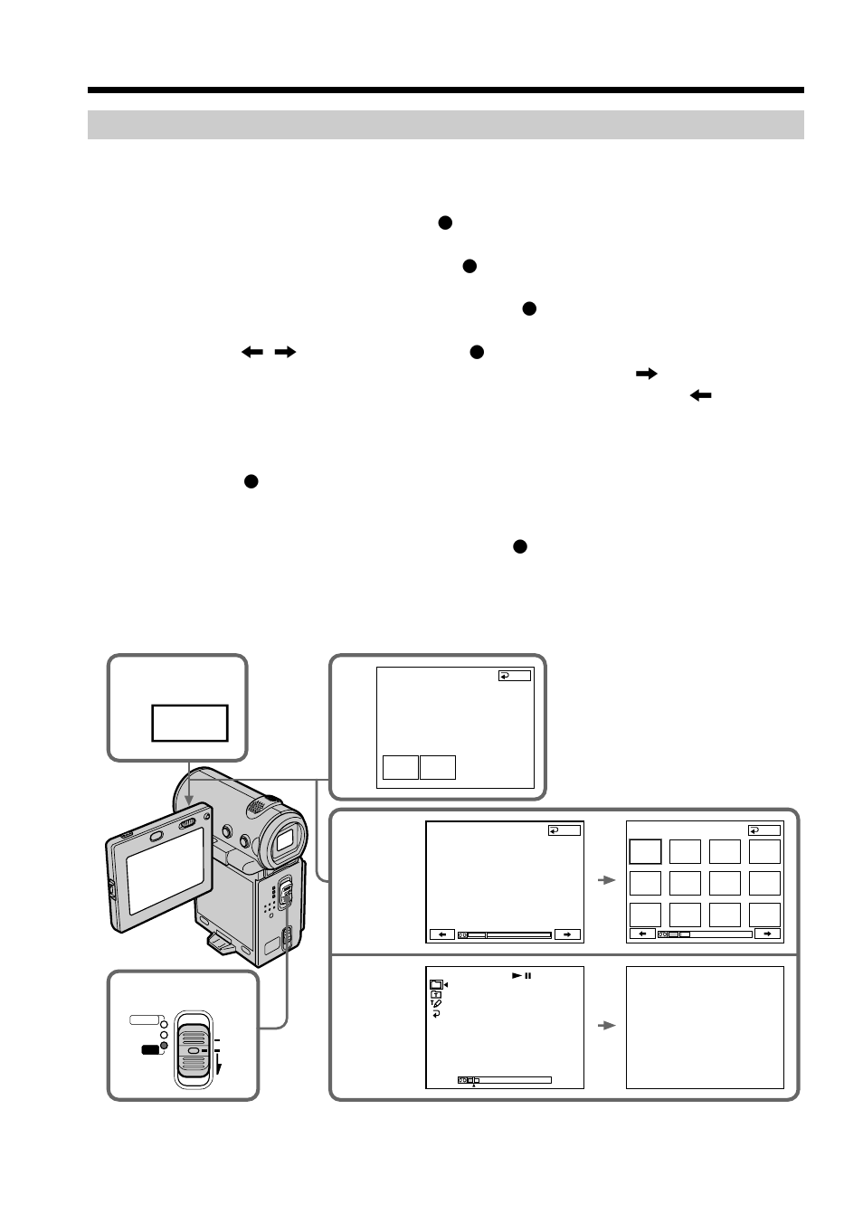 Superimposing a title on a recorded tape, Superimposing a title | Sony DCR-IP7BT User Manual | Page 92 / 196