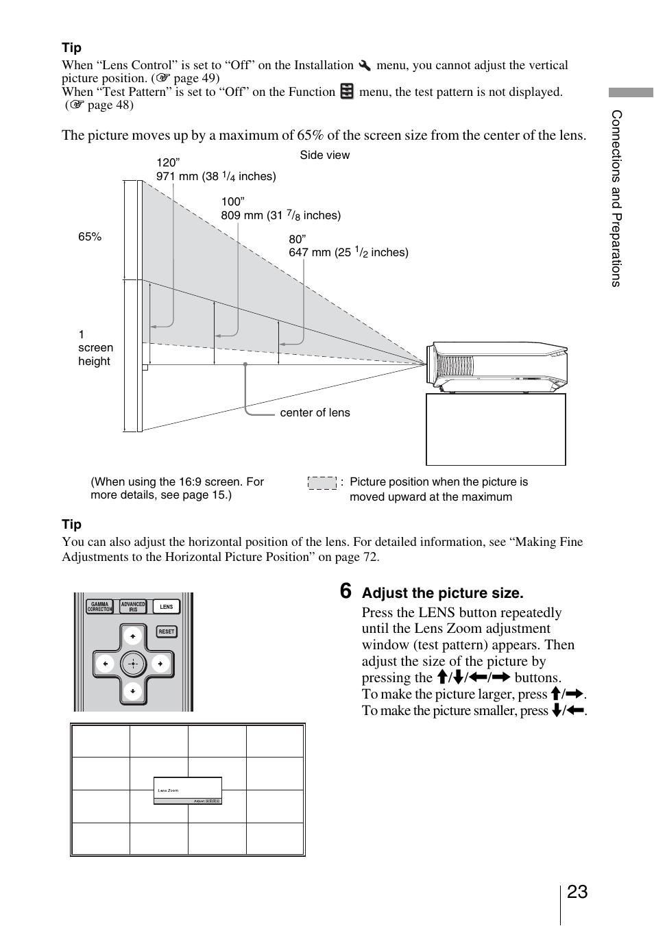 Sony VPL-VW40 User Manual | Page 23 / 80