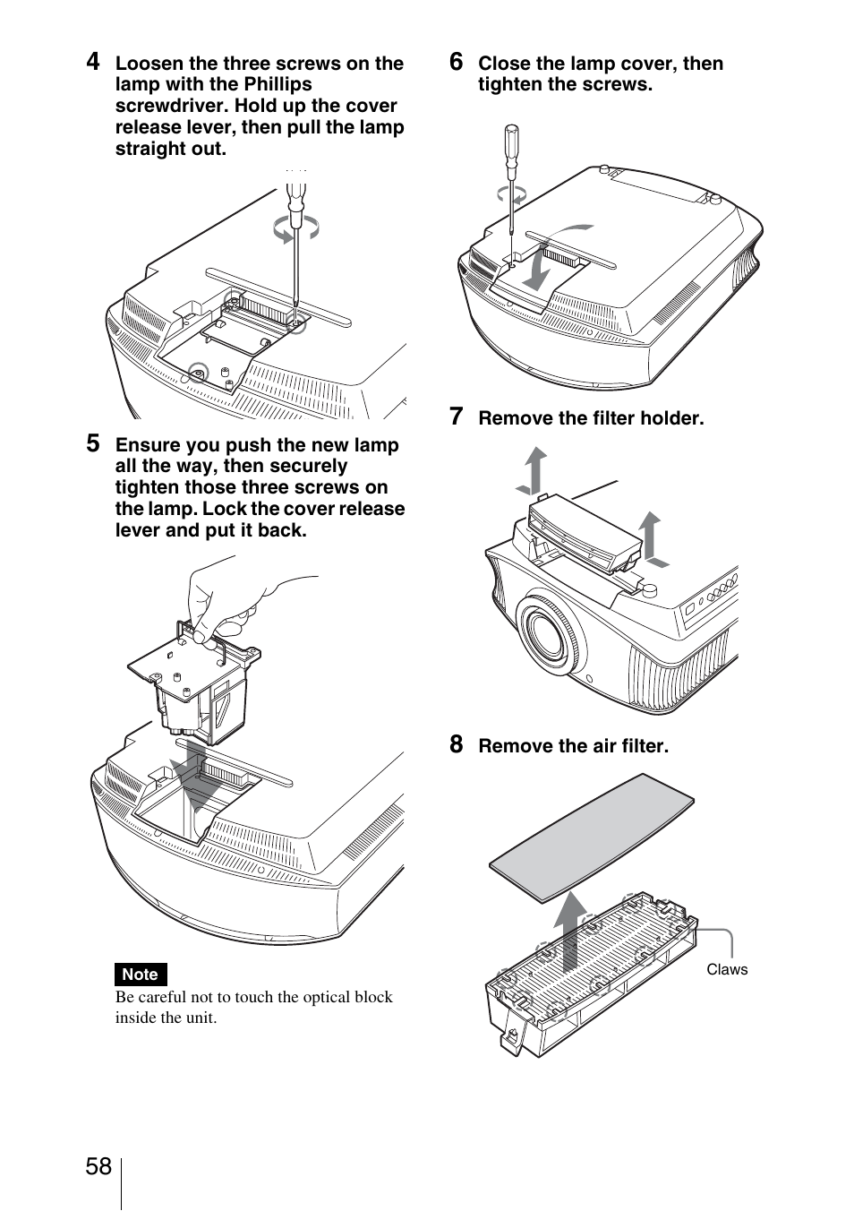 Sony VPL-VW40 User Manual | Page 58 / 80