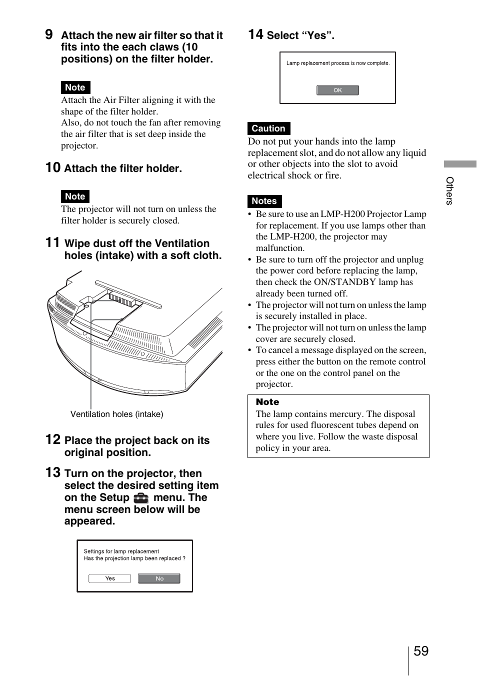 Sony VPL-VW40 User Manual | Page 59 / 80