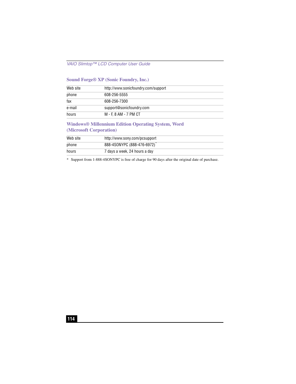 Sound forge® xp (sonic foundry, inc.) | Sony PCV-LX910 User Manual | Page 114 / 124