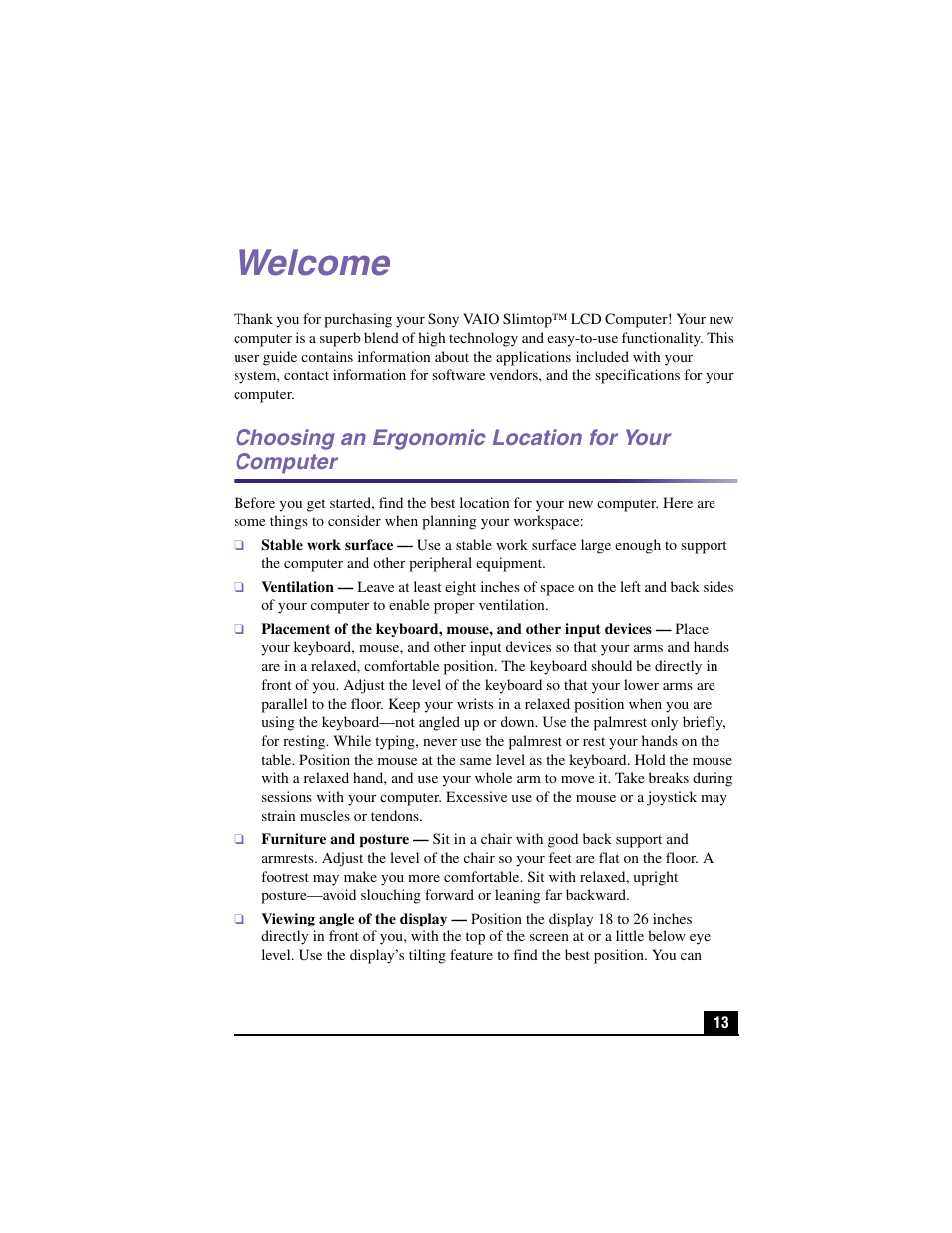 Sony PCV-LX910 User Manual | Page 13 / 124