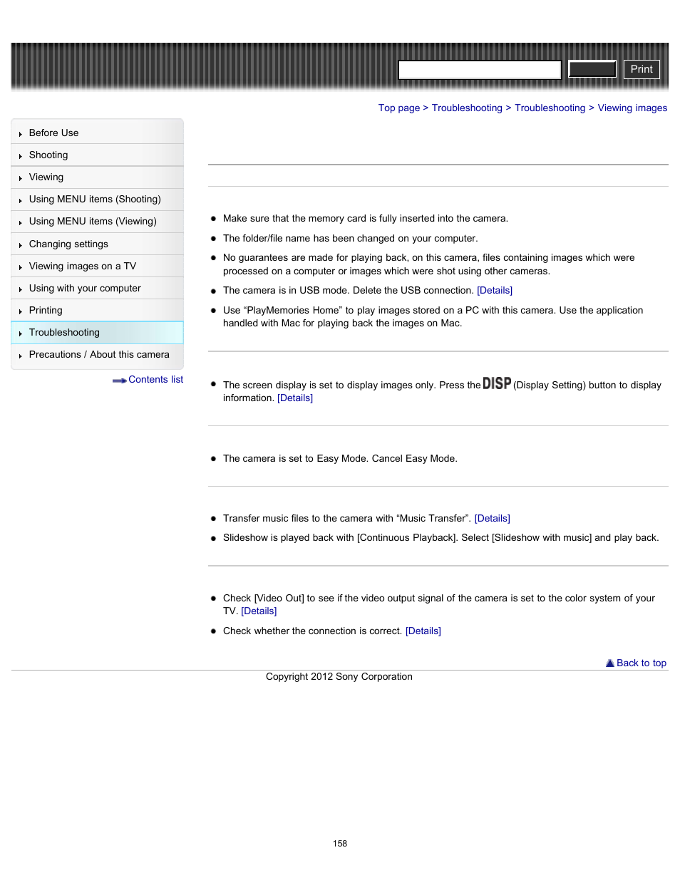 Viewing images, Cyber-shot user guide | Sony DSC-H90 User Manual | Page 158 / 185