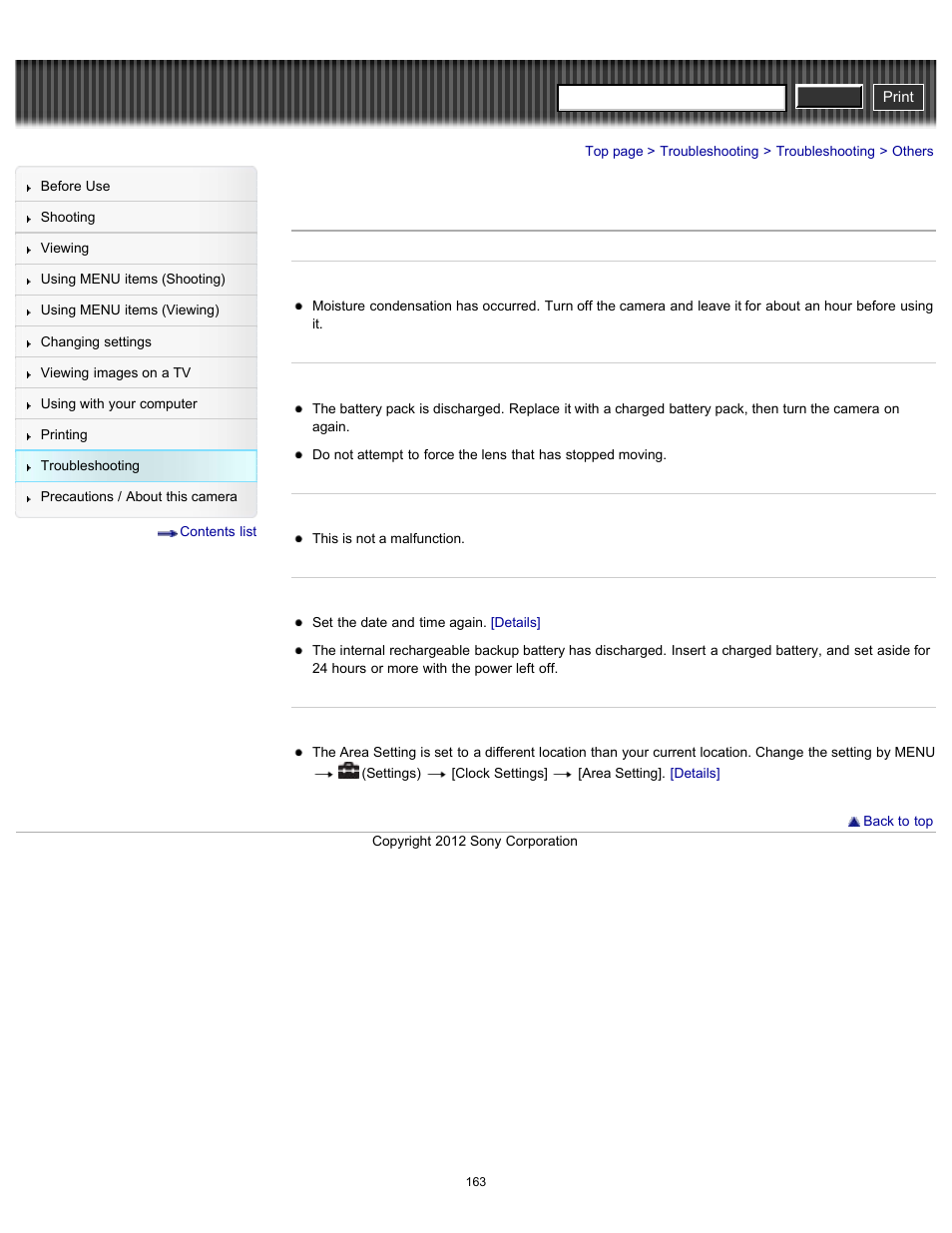 Others, Cyber-shot user guide | Sony DSC-H90 User Manual | Page 163 / 185