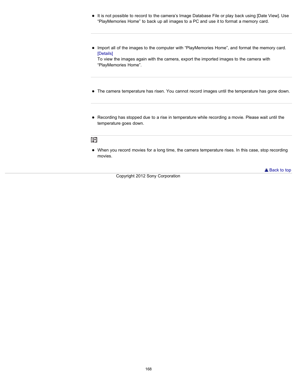 Sony DSC-H90 User Manual | Page 168 / 185