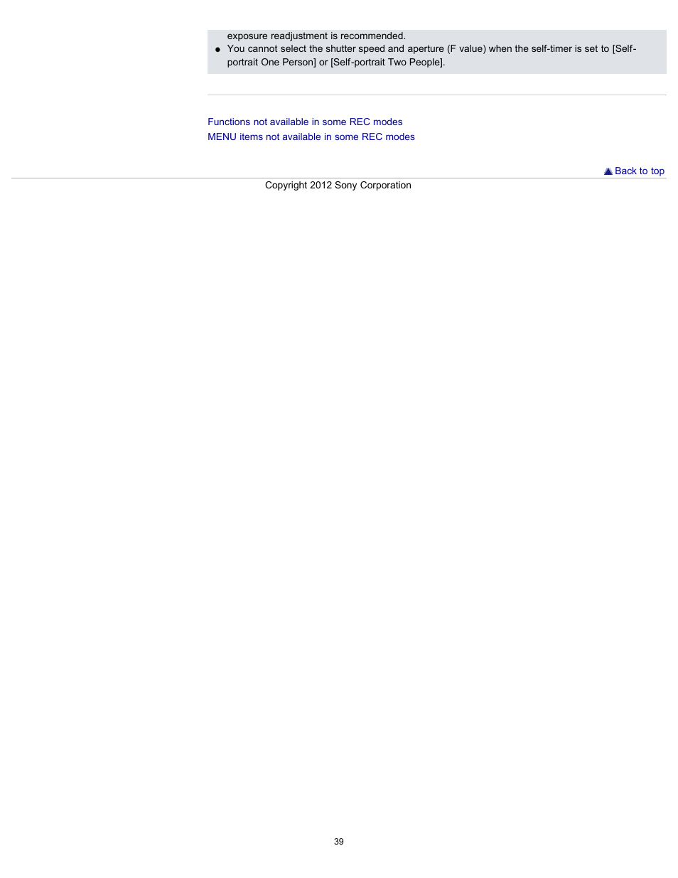 Sony DSC-H90 User Manual | Page 39 / 185