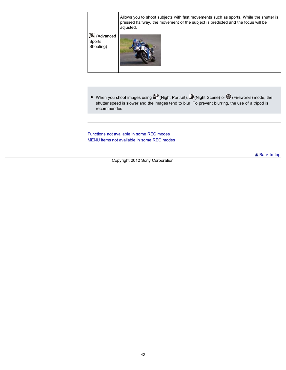 Sony DSC-H90 User Manual | Page 42 / 185