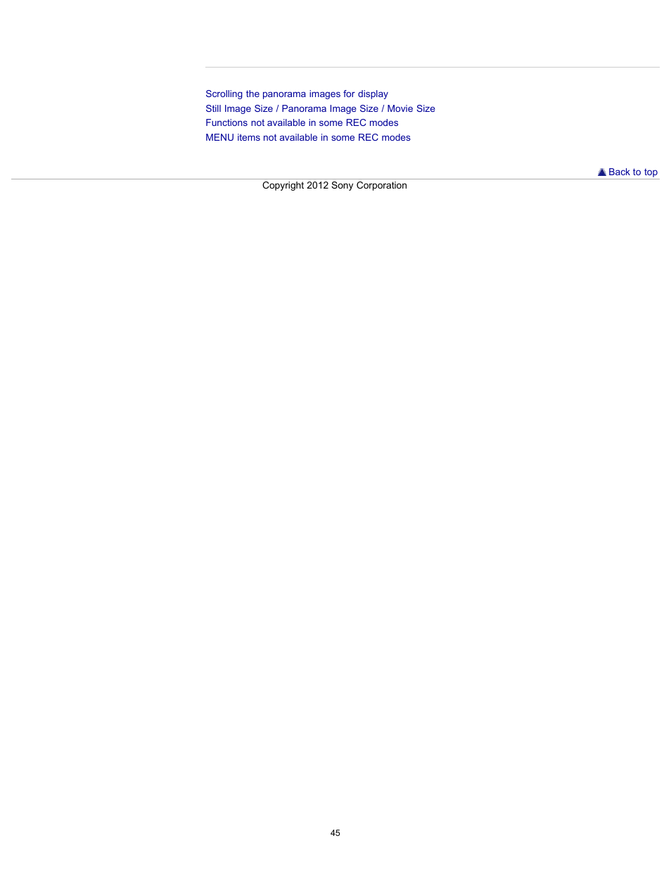 Sony DSC-H90 User Manual | Page 45 / 185