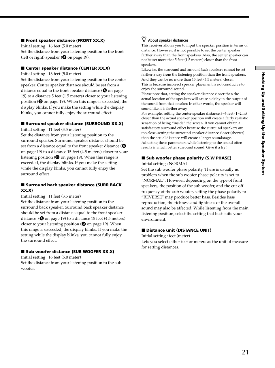 Sony STR-DE875 User Manual | Page 21 / 72