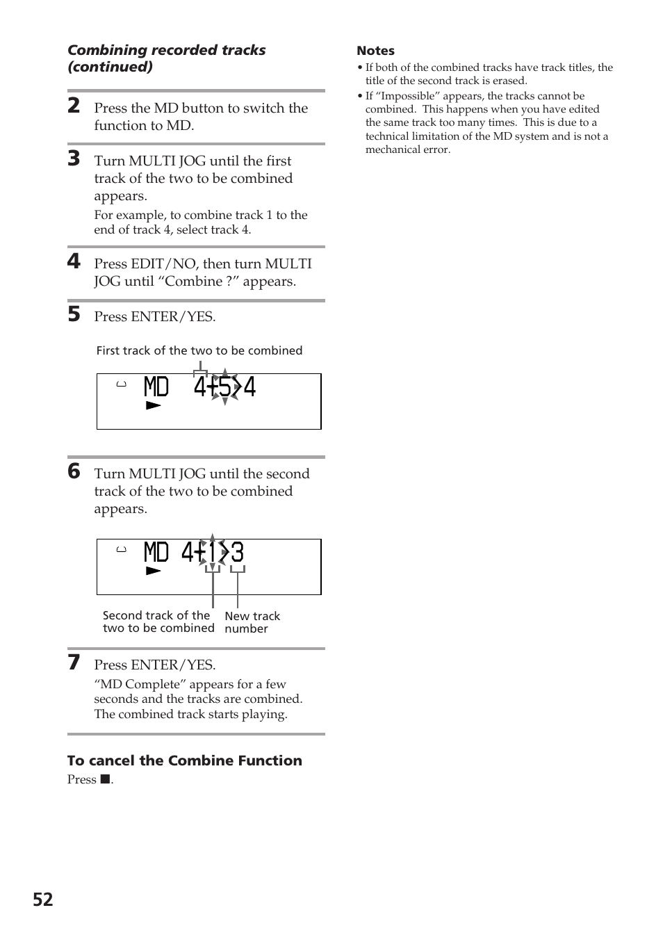 D4 m 4 5, D 4 m 3 1 | Sony DHC-MD515 User Manual | Page 52 / 72
