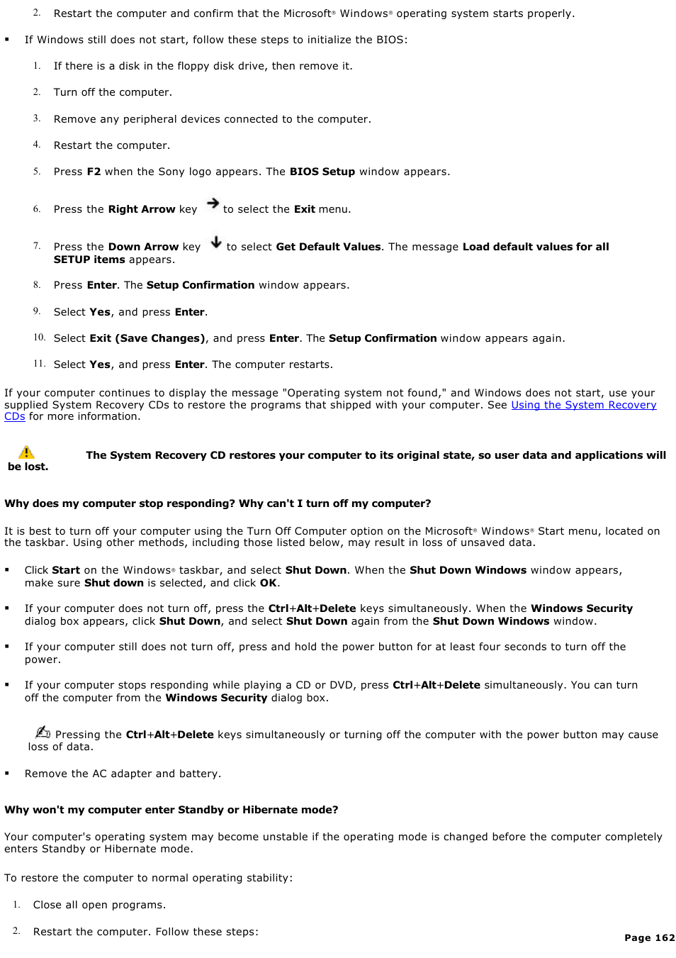 Sony PCG-GRZ610 User Manual | Page 162 / 164