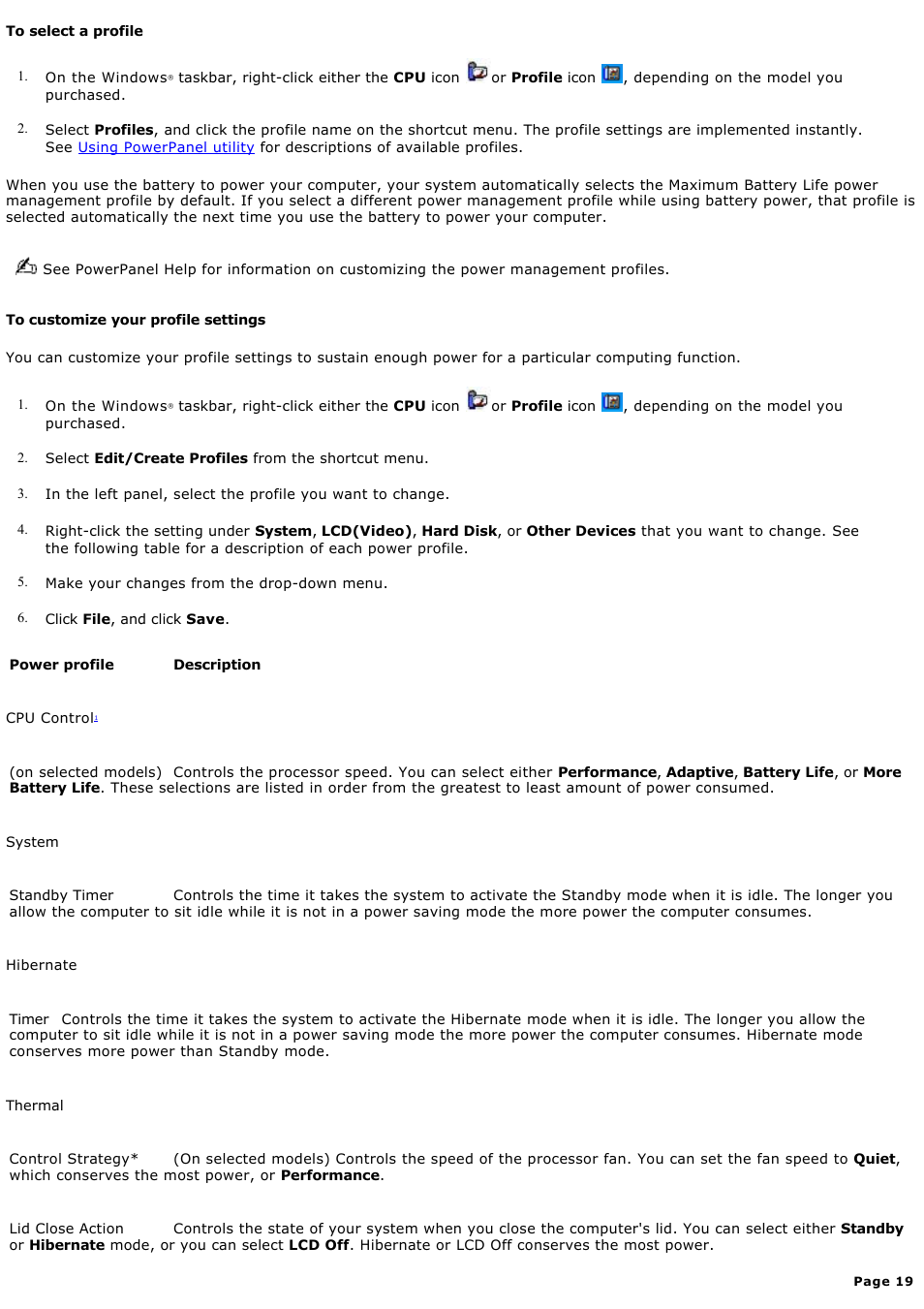 Sony PCG-GRZ610 User Manual | Page 19 / 164