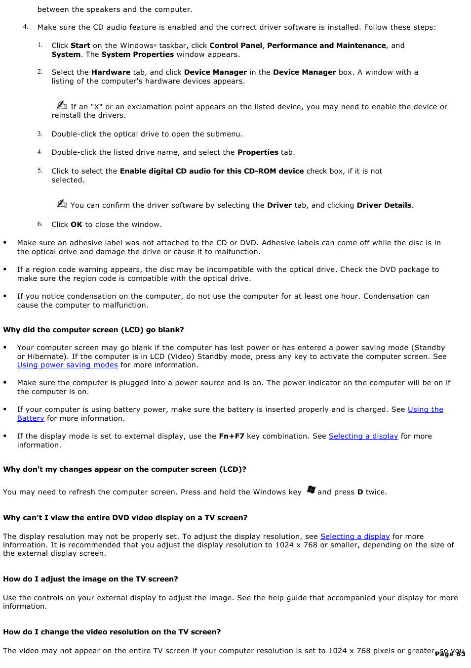 Sony PCG-GRZ610 User Manual | Page 63 / 164