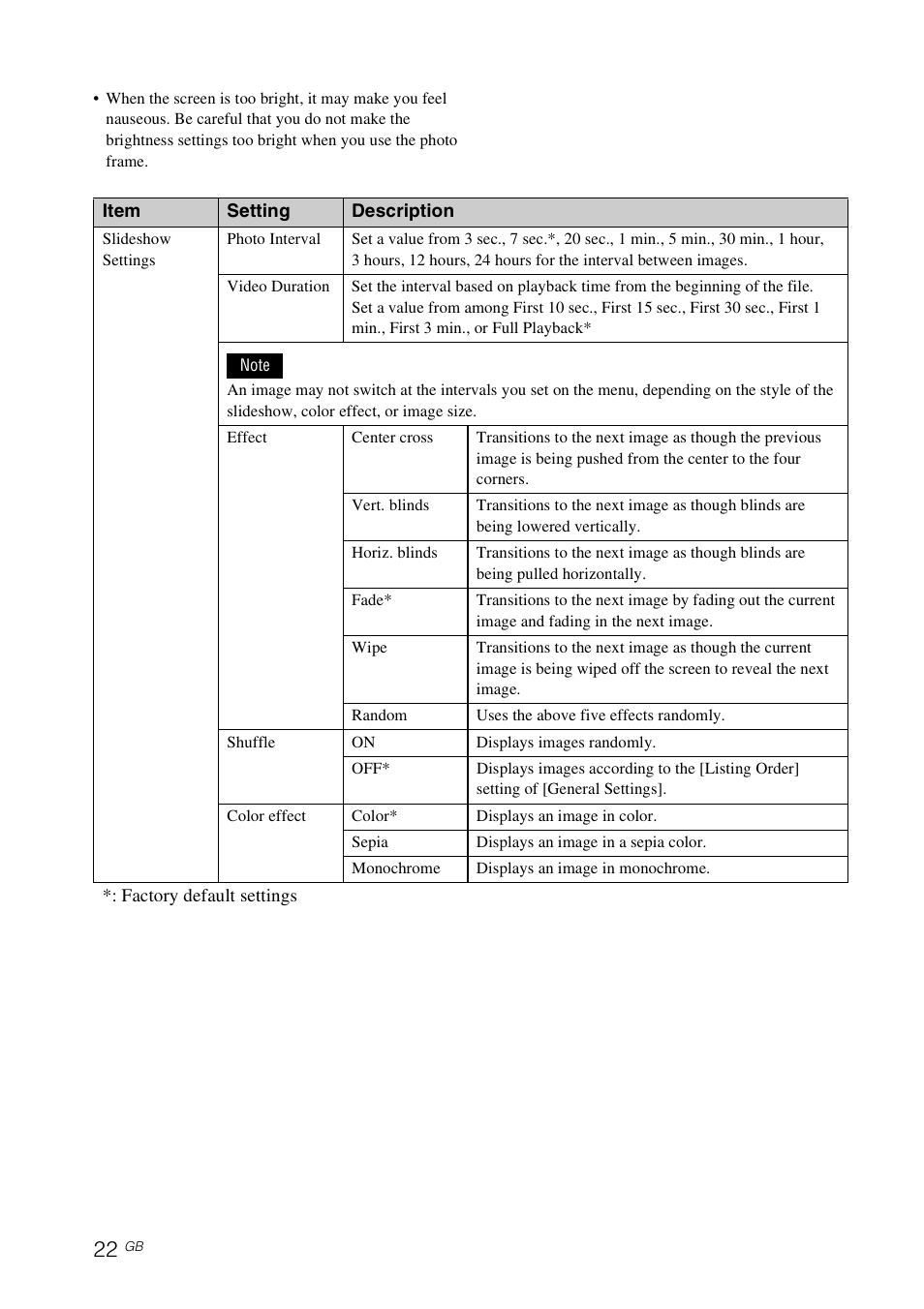 Sony DPF-D830 User Manual | Page 22 / 54